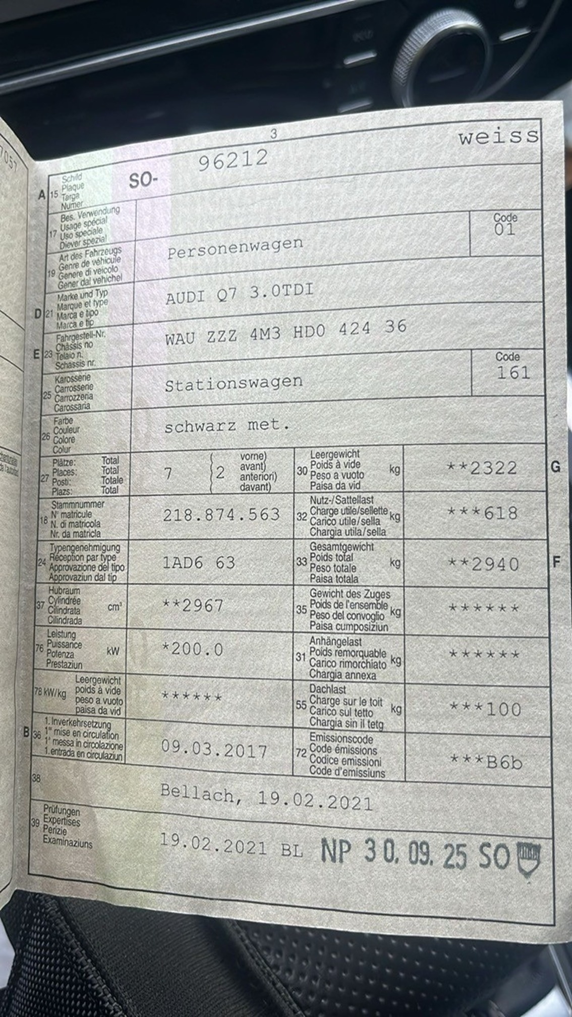 AUDI Q7 3.0TDI — zdjęcie 12