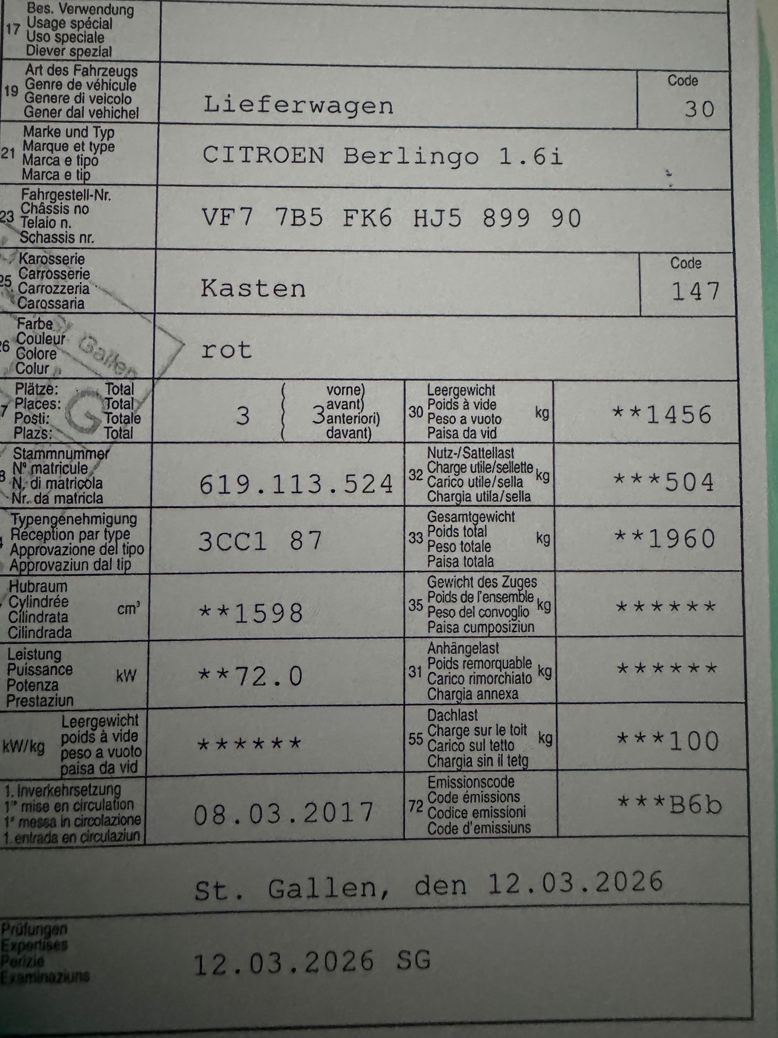 CITROEN Berlingo 1.6i — zdjęcie 10