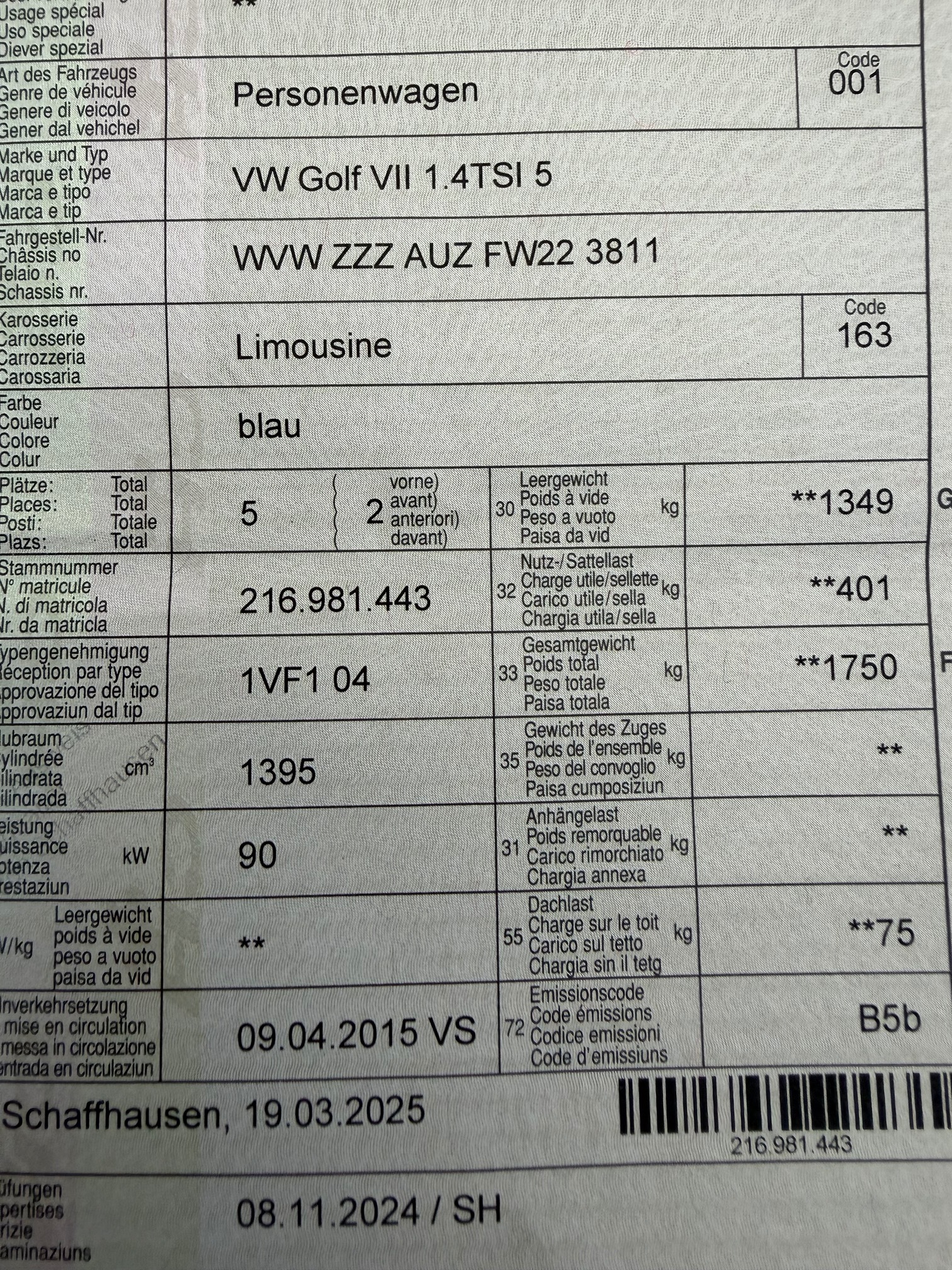 VW Golf VII 1.4TSI 5 — zdjęcie 11