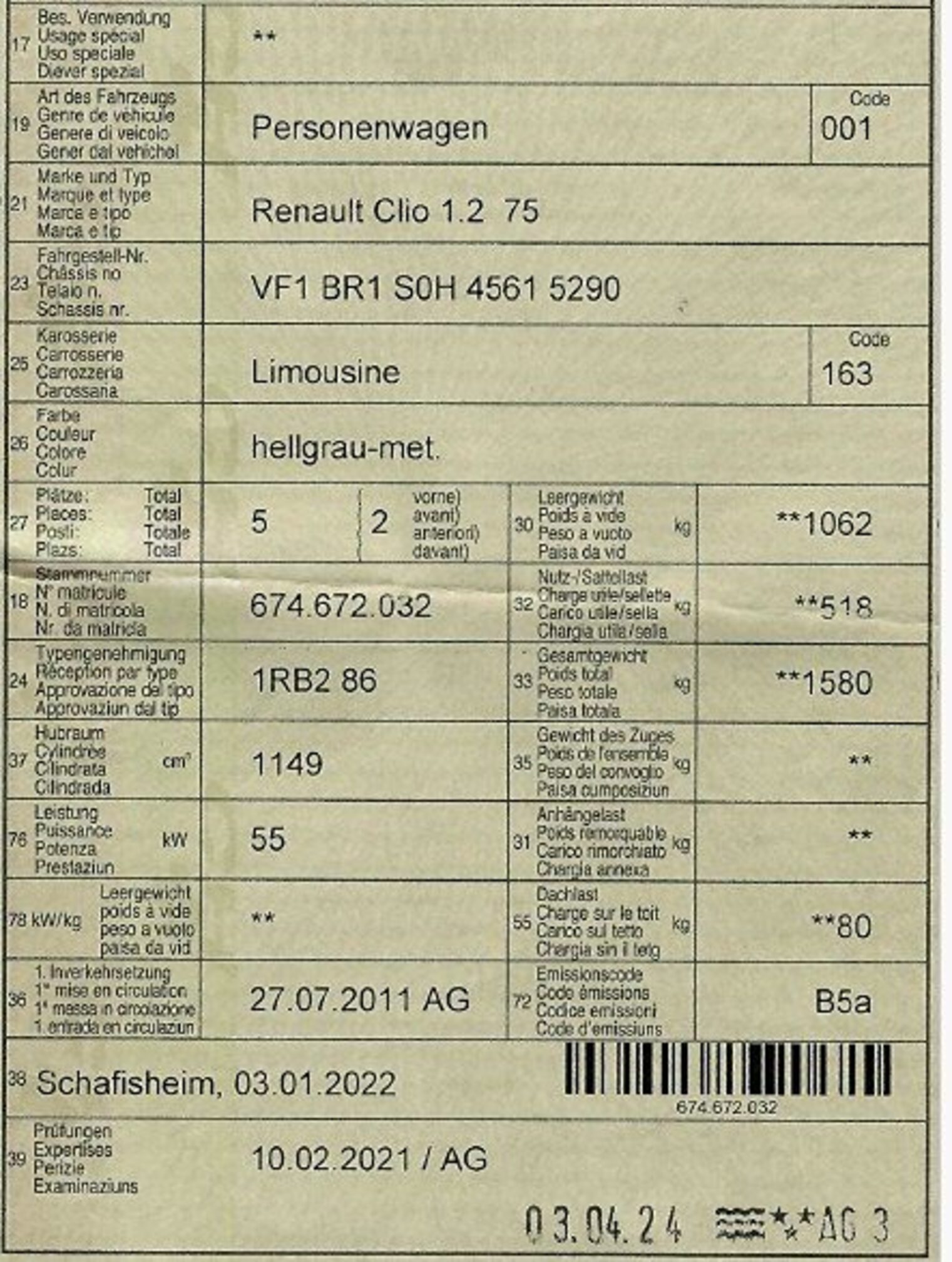 RENAULT Clio 1.2i 16V 75 PS Expression — zdjęcie 12
