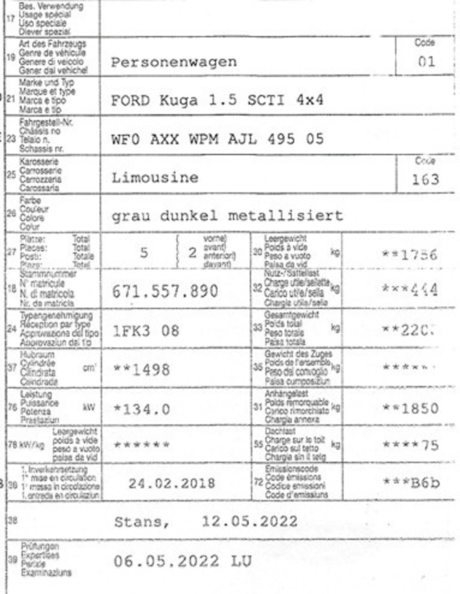 FORD Kuga 1.5i EcoBoost 182 PS ST-Line 4x4 Automat — zdjęcie 10