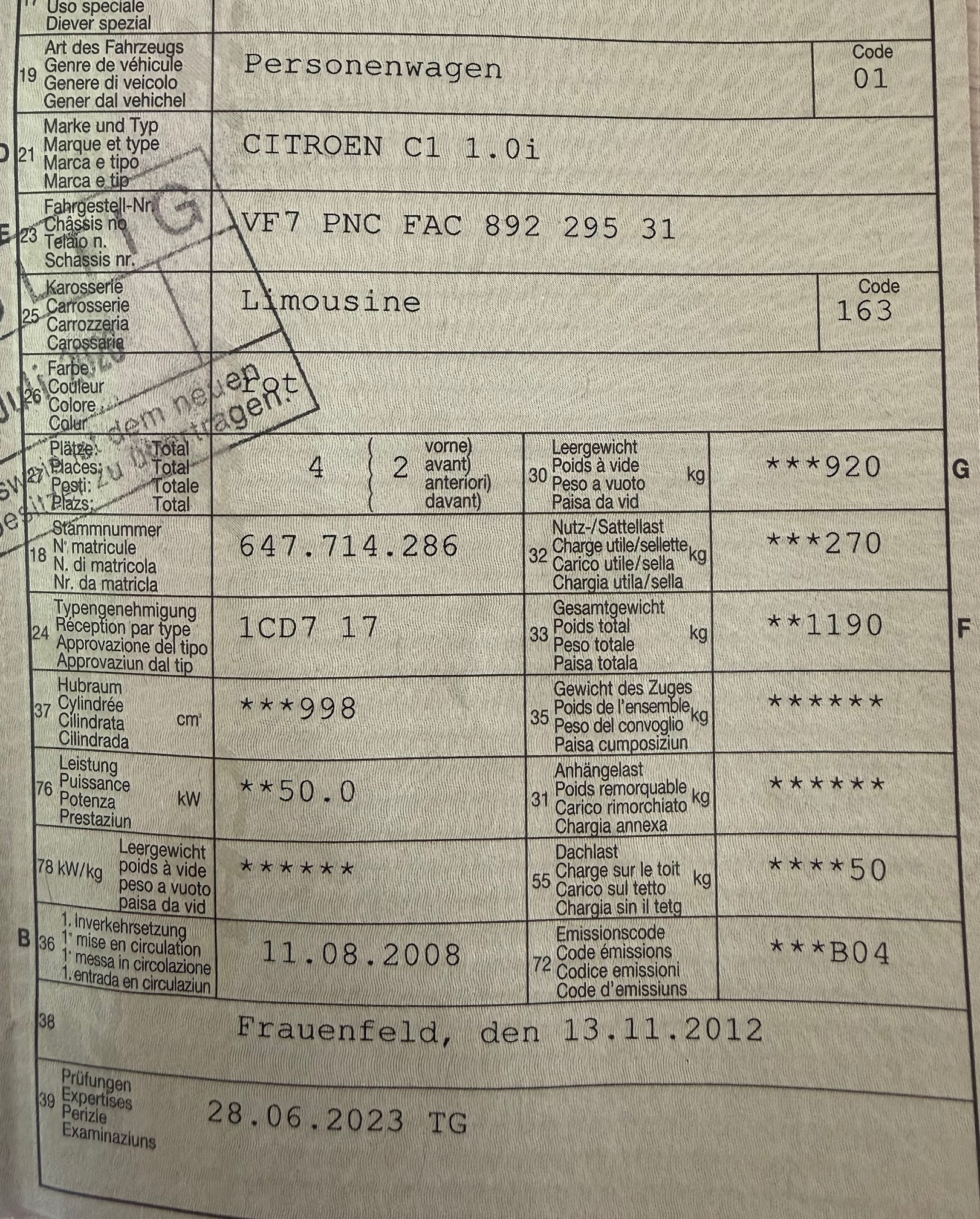 CITROEN C1 1.0i — zdjęcie 12