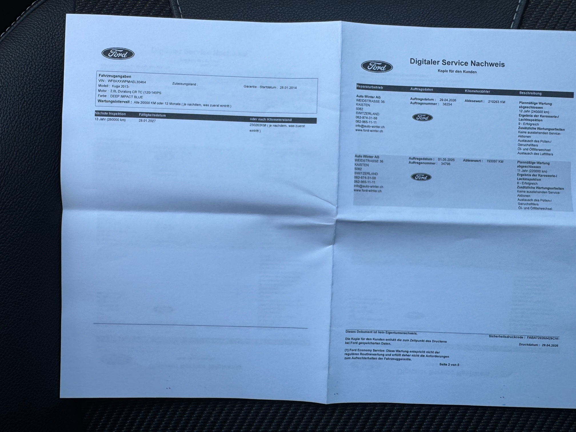 FORD Kuga 2.0 TDCi 4x4 — zdjęcie 12