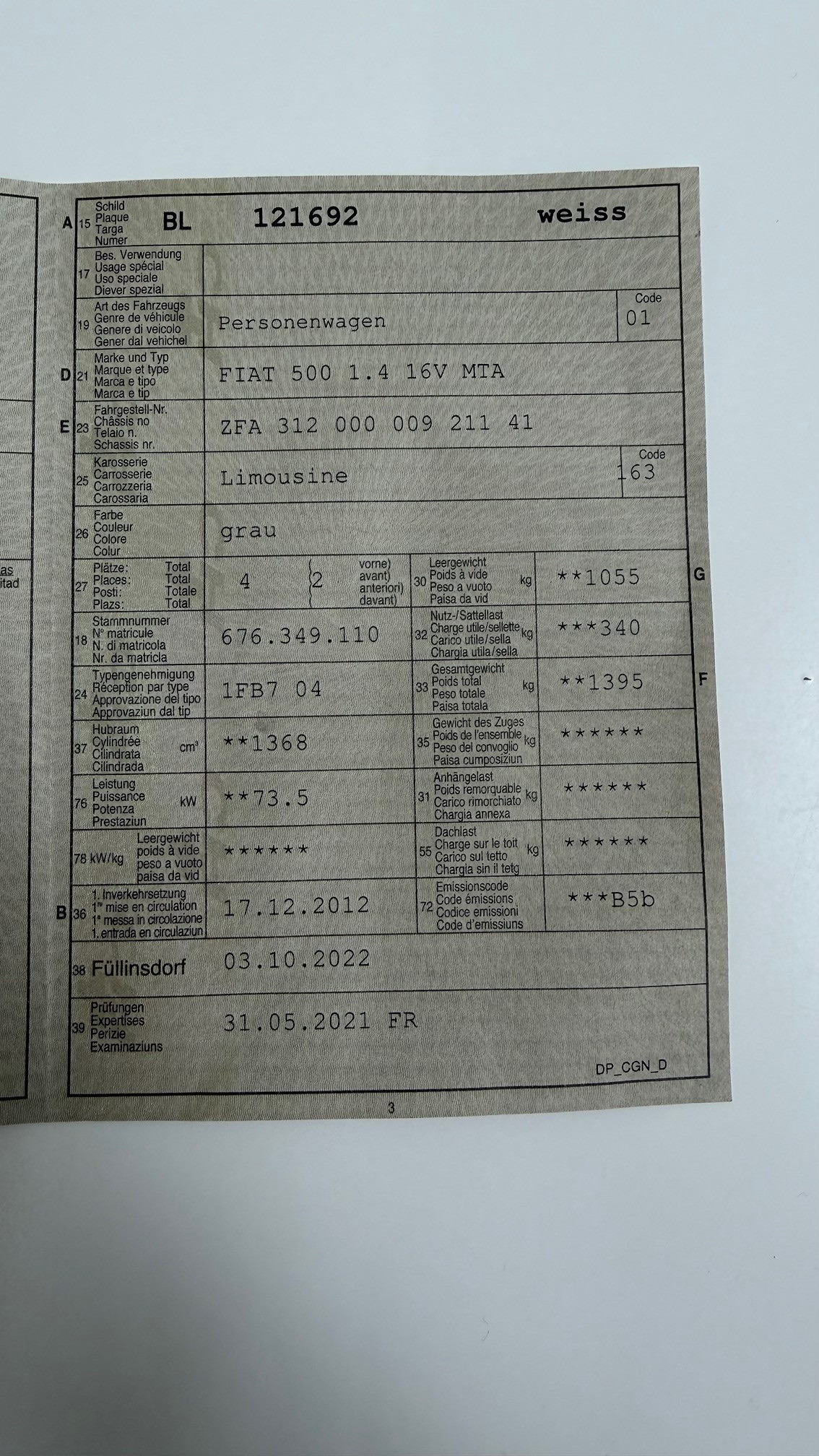 FIAT 500 1.4 16V MTA — zdjęcie 14