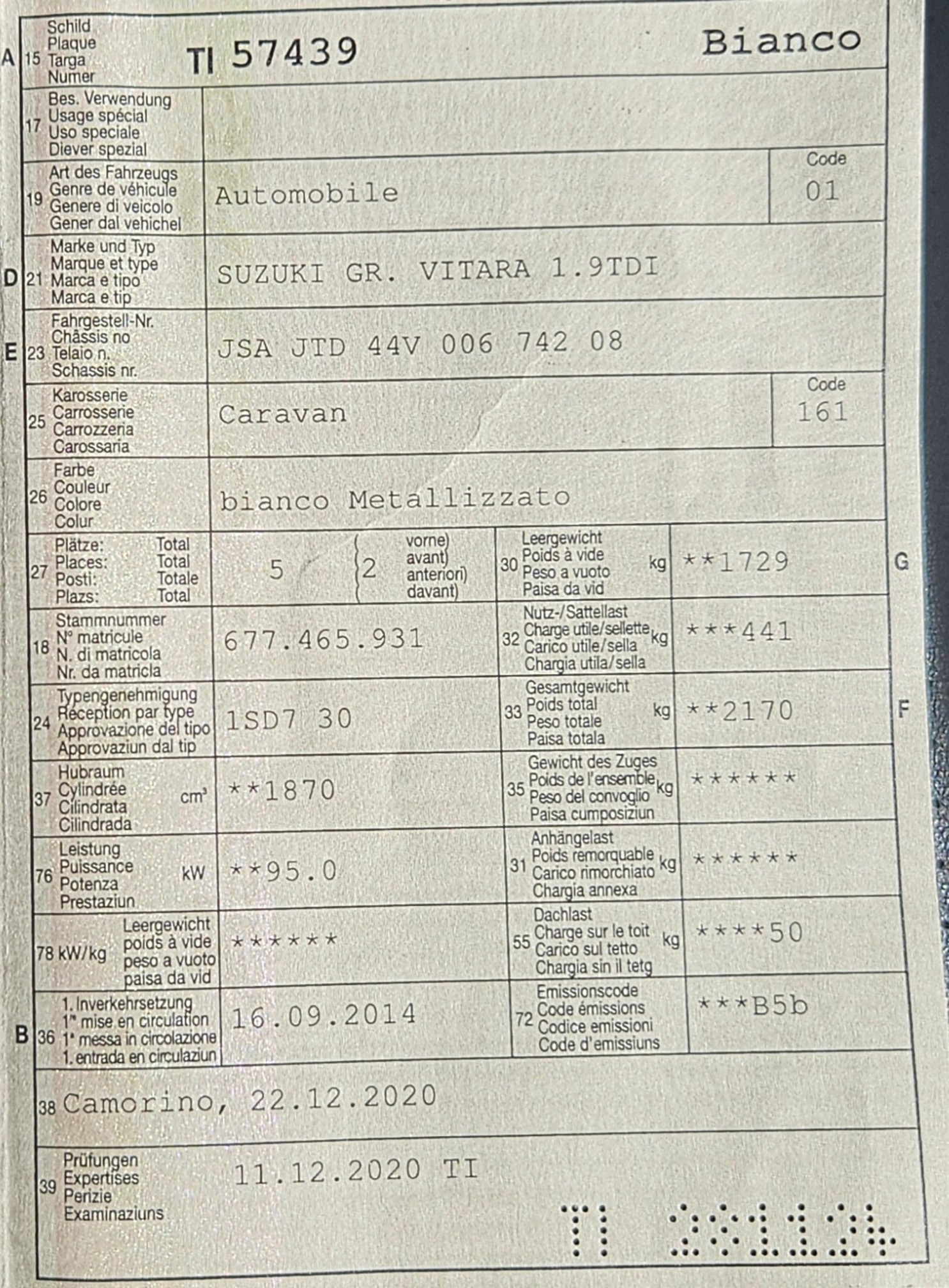 SUZUKI GR. VITARA 1.9TDI — zdjęcie 13