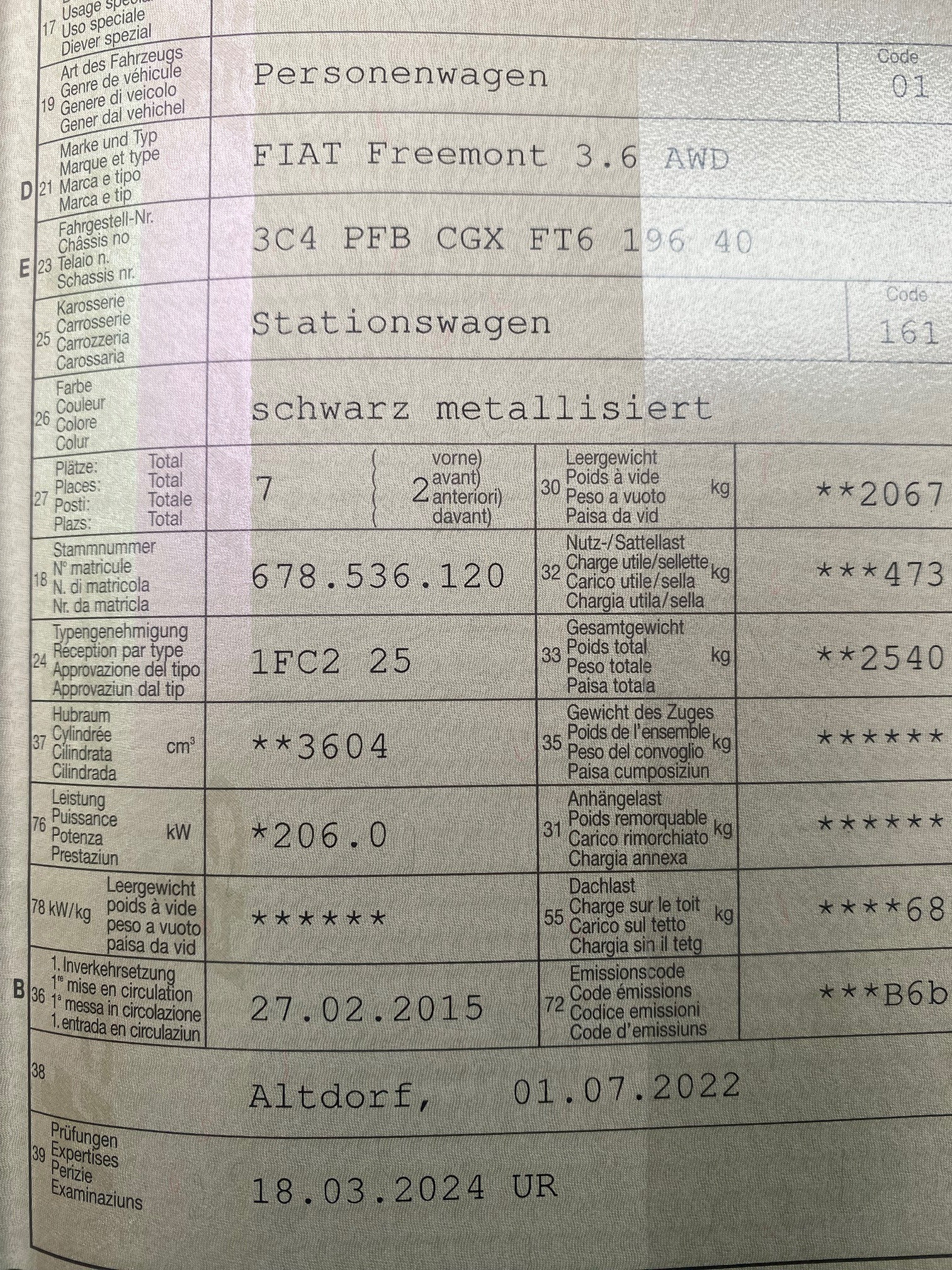 FIAT Freemont 3.6 AWD — zdjęcie 14