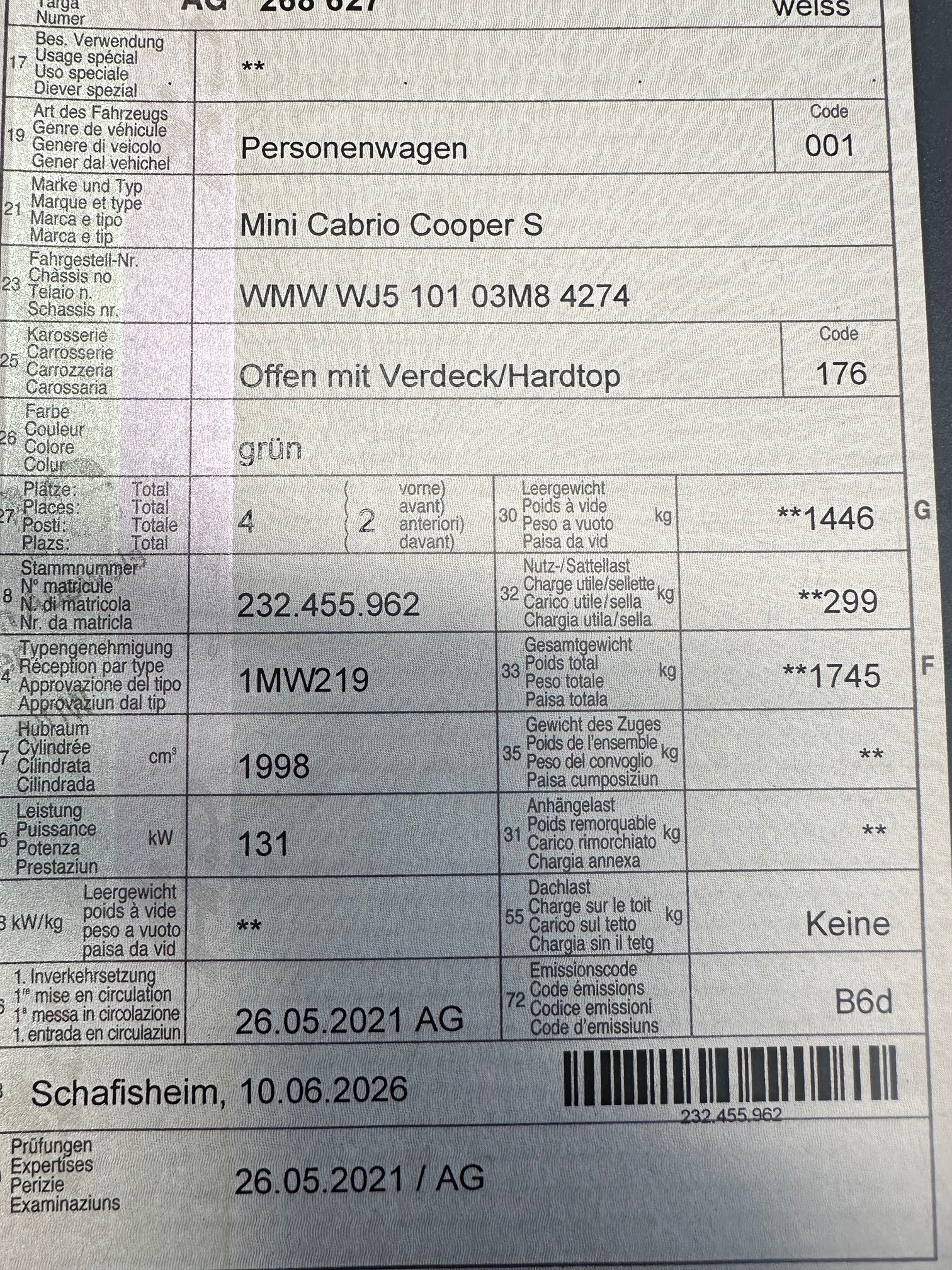 MINI Cabrio Cooper S — zdjęcie 15
