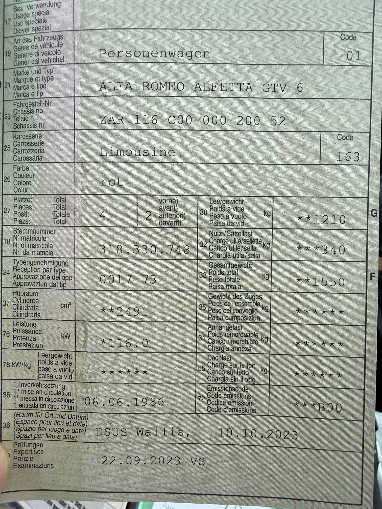 ALFA ROMEO ALFA-ROMEO ALFETTA GTV 6 — zdjęcie 12