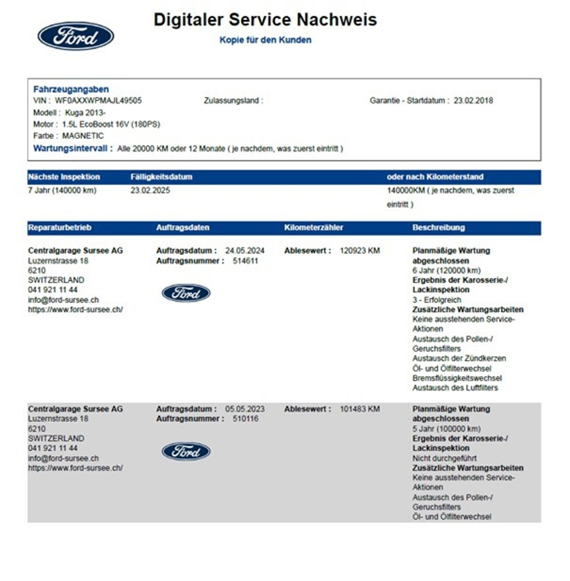 FORD Kuga 1.5i EcoBoost 182 PS ST-Line 4x4 Automat — zdjęcie 7