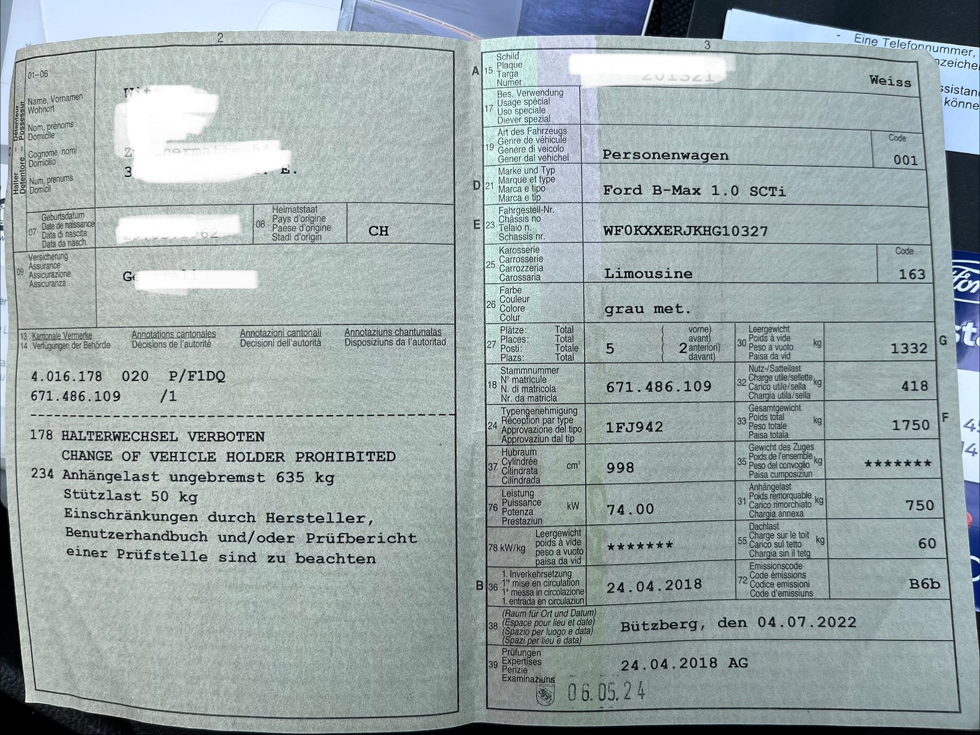 FORD B-Max 1.0 SCTi Titanium — zdjęcie 13