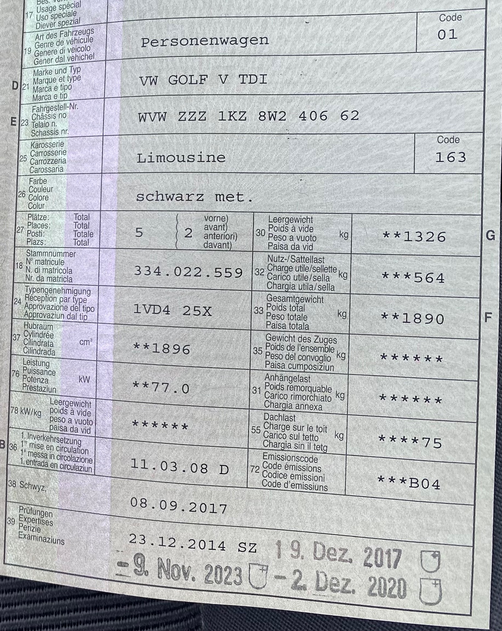 VW GOLF V TDI — zdjęcie 13