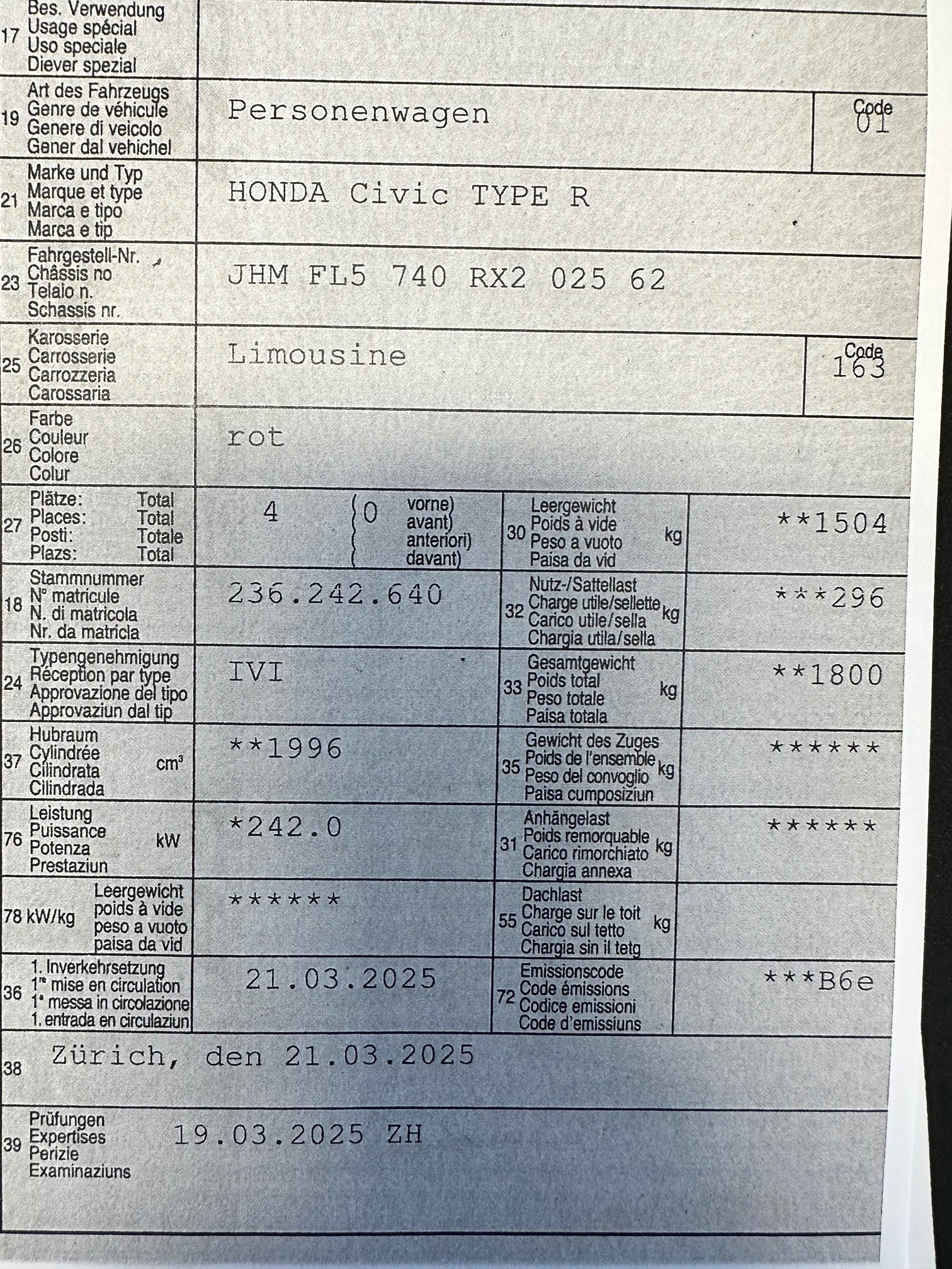 HONDA Civic TYPE R — zdjęcie 11