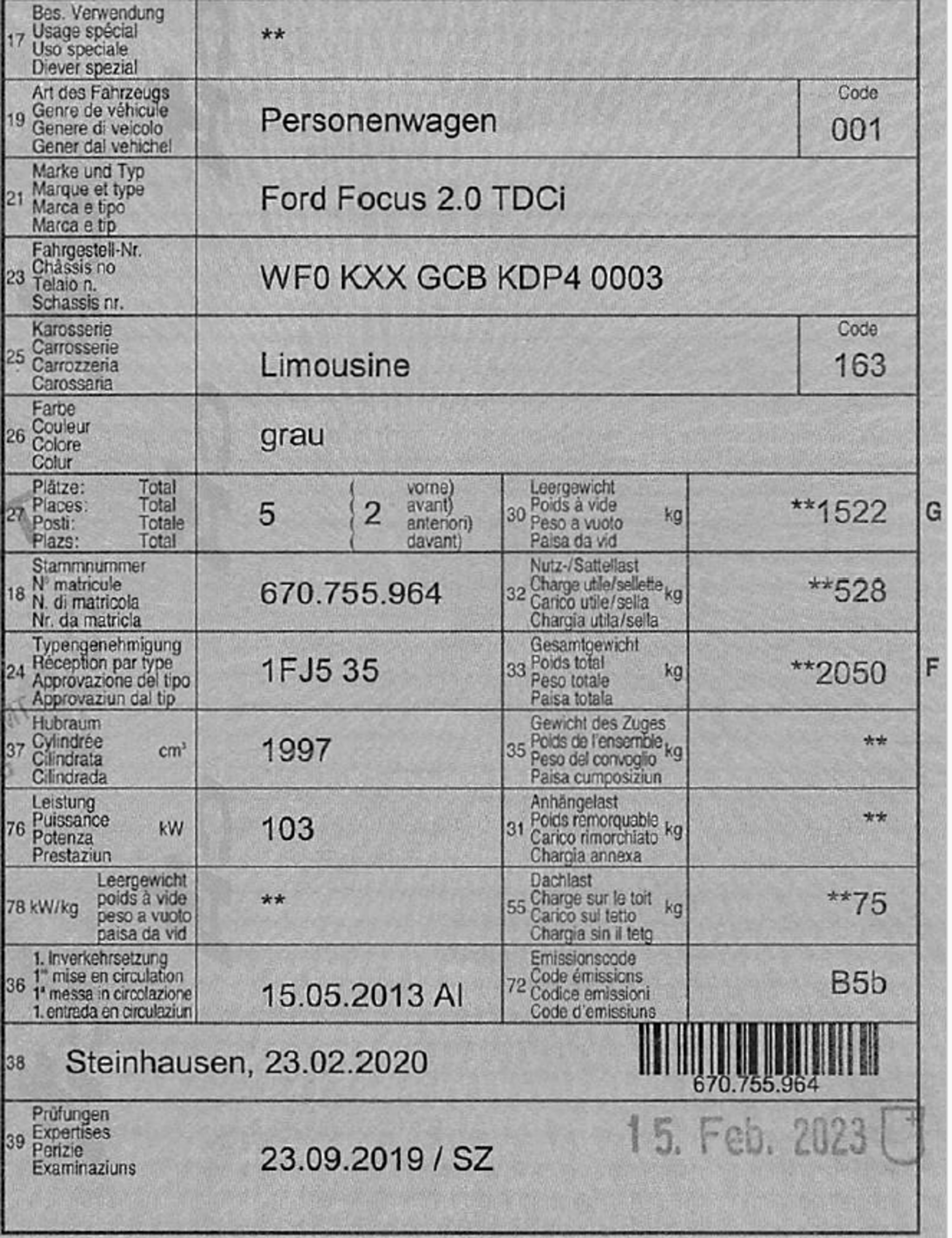FORD Focus 2.0 TDCi — zdjęcie 14