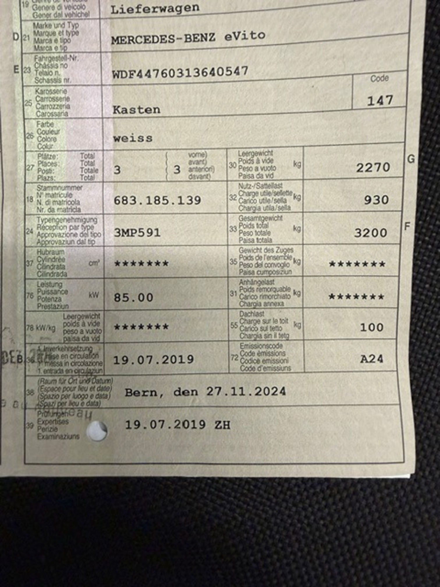 MERCEDES-BENZ eVito — zdjęcie 11