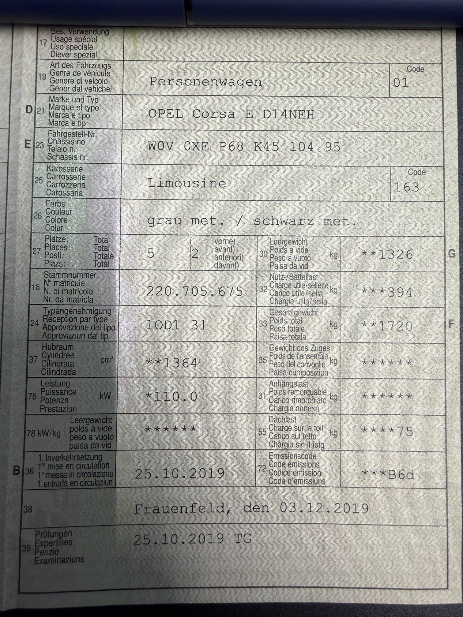 OPEL Corsa E D14NEH — zdjęcie 15