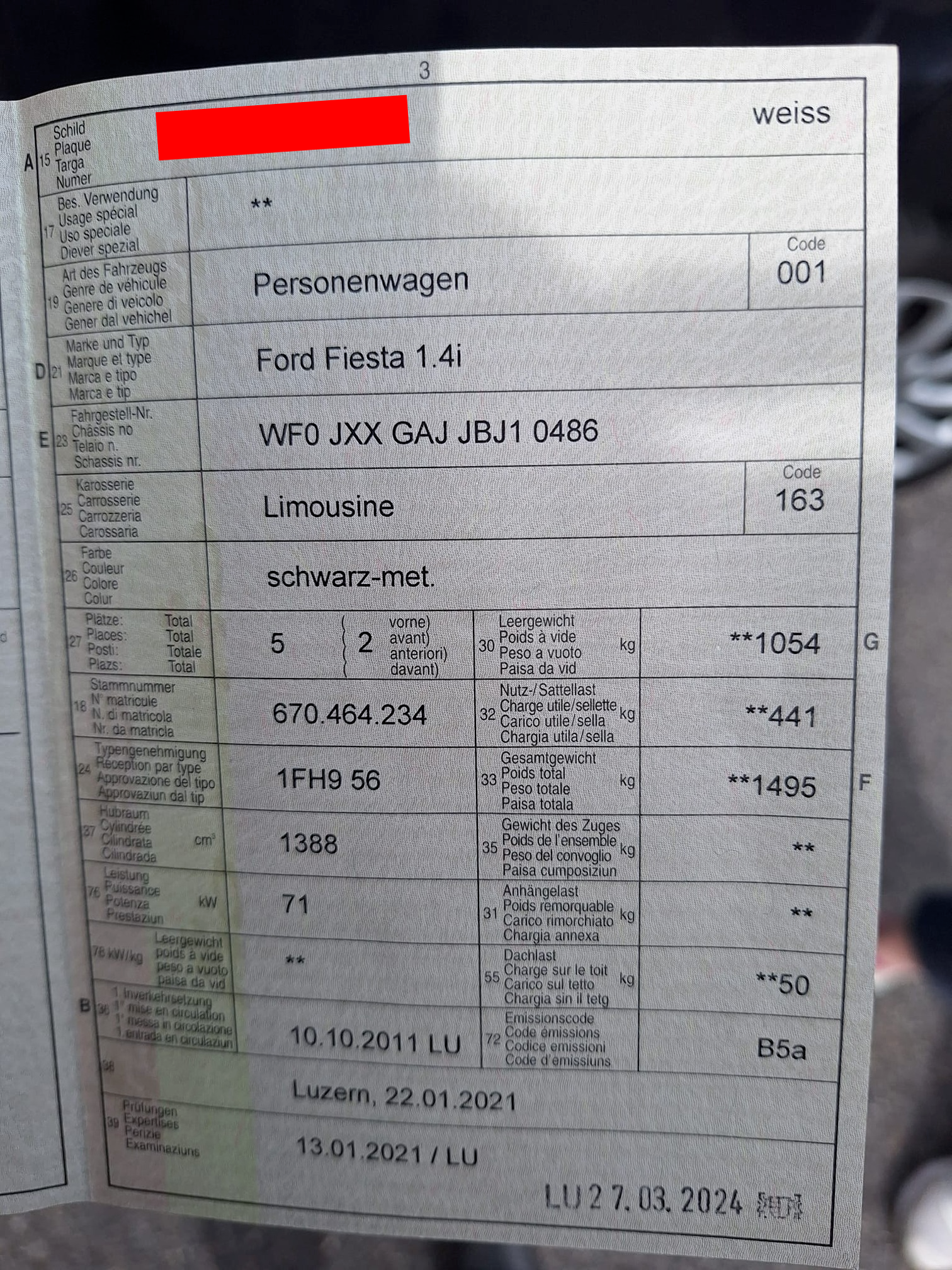 FORD Fiesta 1.4i — zdjęcie 15