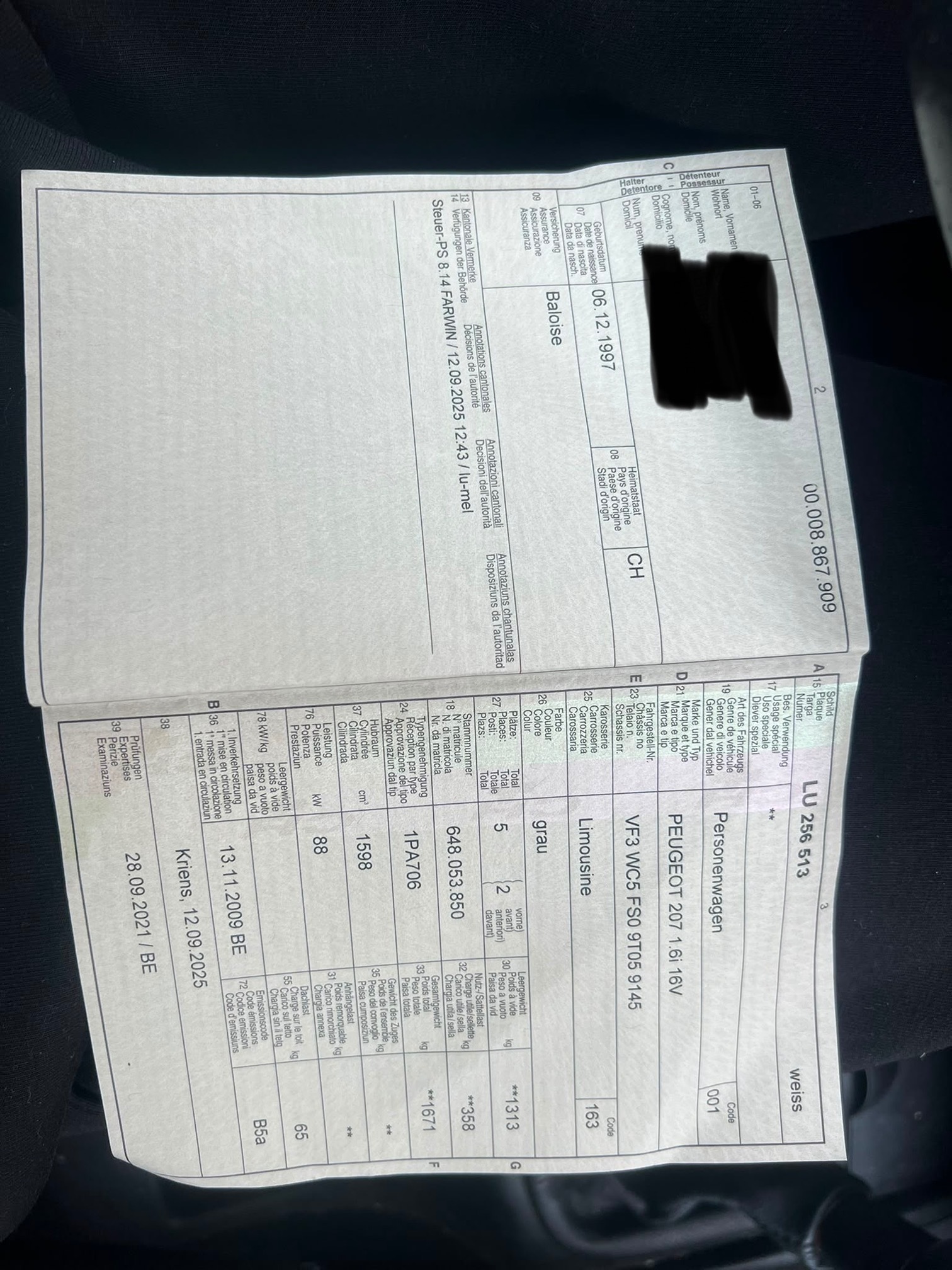 PEUGEOT 207 1.6i 16V — zdjęcie 13