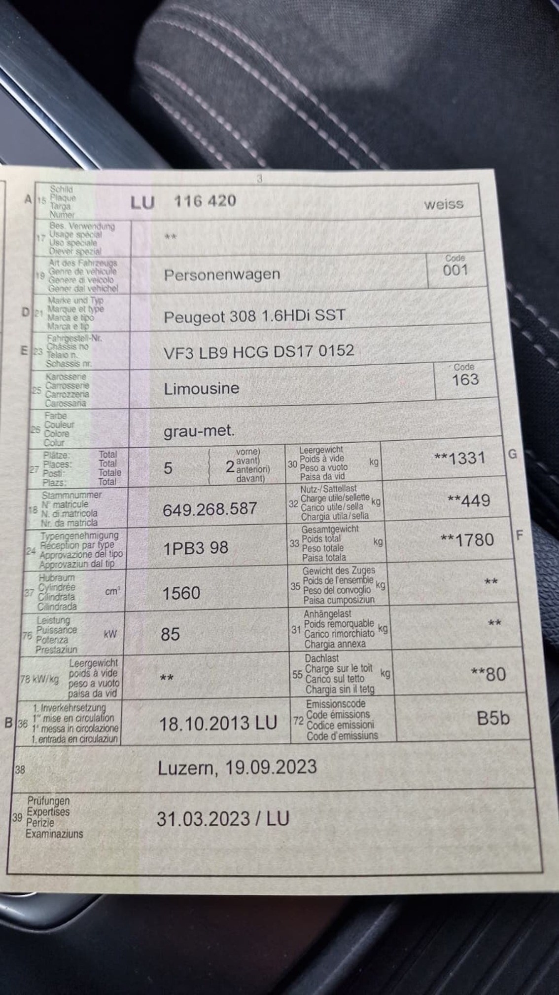 PEUGEOT 308 1.6HDi SST — zdjęcie 12