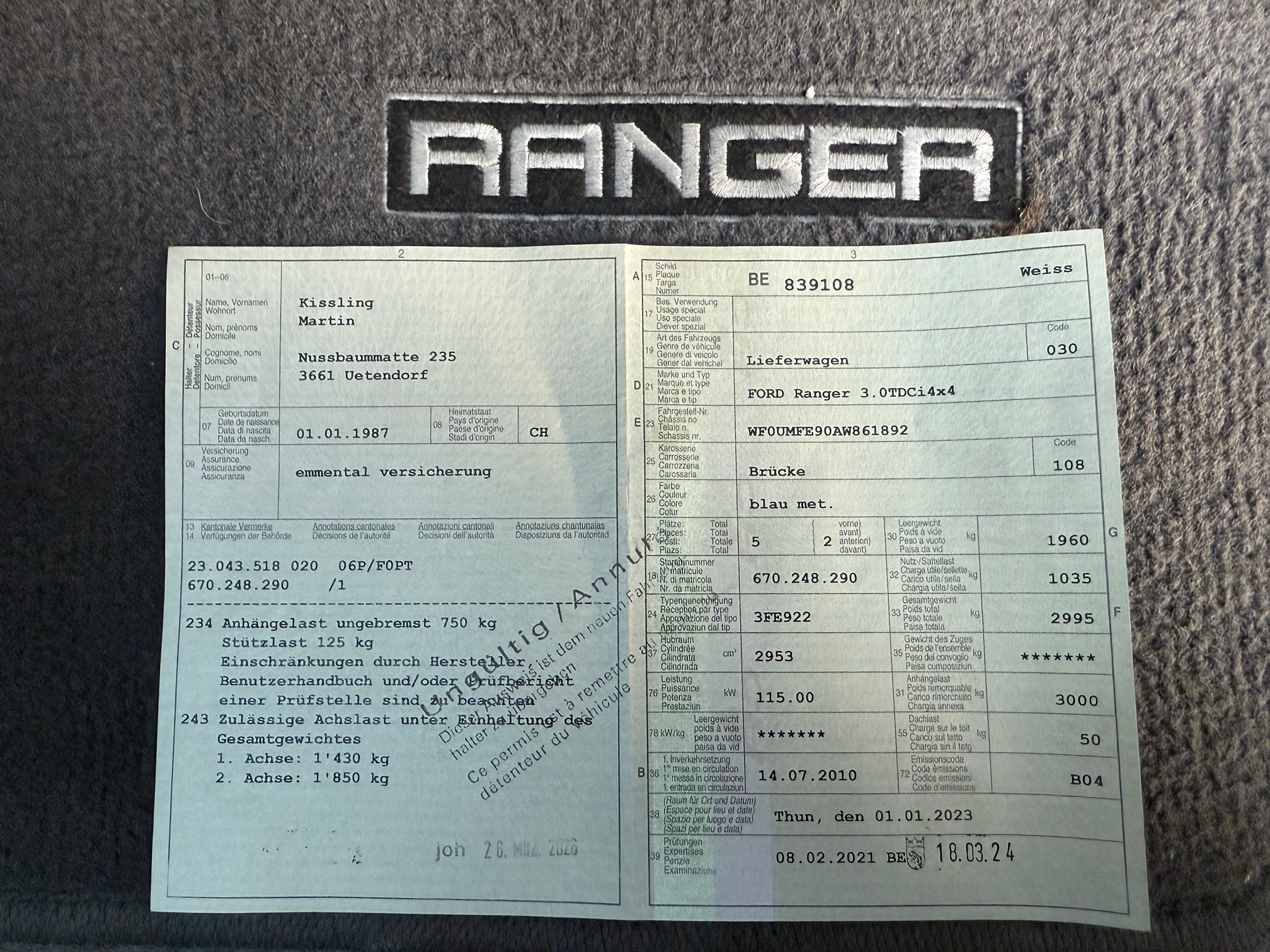 FORD Ranger 3.0TDCi 4x4 — zdjęcie 15