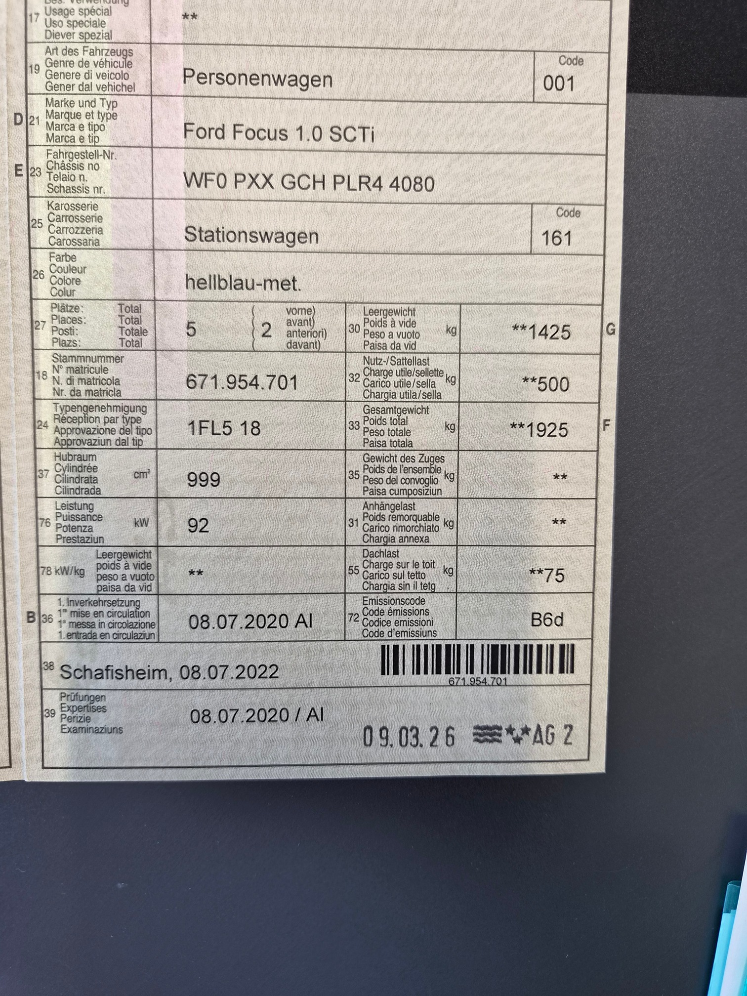 FORD Focus 1.0 SCTi — zdjęcie 11